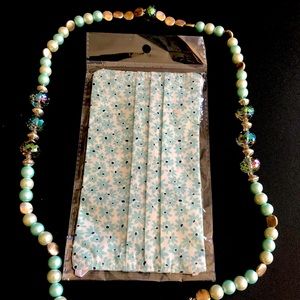 Hand Beaded Mask Lanyard - one of a kind